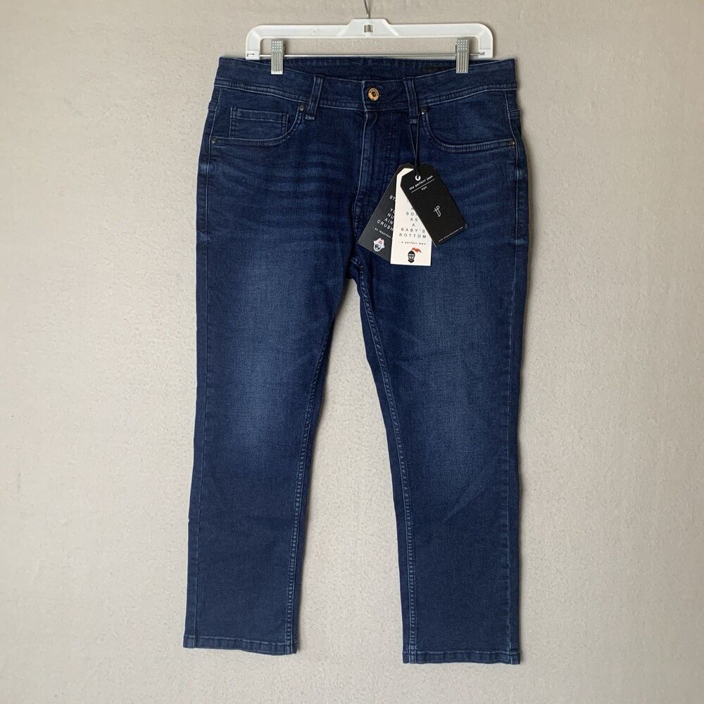 The Perfect Jean NYC Men 32x26 Blue Slim Fit Preppy Casual Western Work NWT